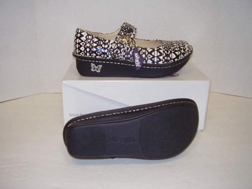 NEW ALEGRIA PALOMA (PAL-396) BATIK BLACK & WHITE MARY JANES EU 41 US 11-11..5M - Picture 3 of 6