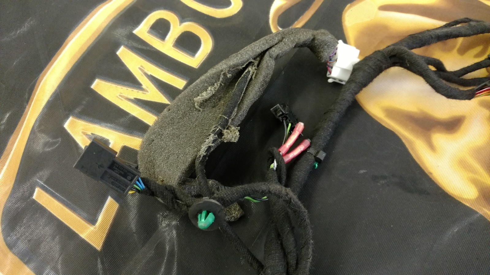 LAMBORGHINI GALLARDO LP560 DRIVER DOOR WIRING HARNESS OEM 401971035B