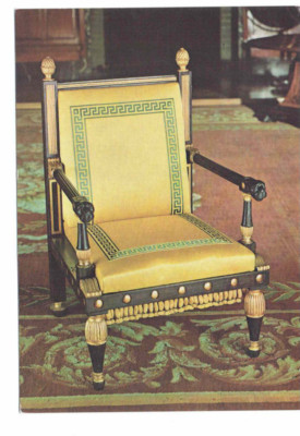 Beechwood Armchair Thomas Hope Imitation Victoria & Albert Museum #UK #Postcard