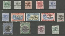 BAHAMAS SG162-76 THE 1942 GVI LANDFALL SET OF 14 fresh LMM