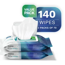 FifthPulse CPAP Cleaning Wipes Unscented w/ Aloe Vera, Alcohol-Free - 140 Pk