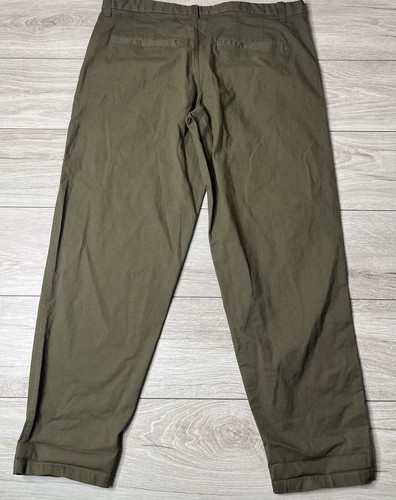 FW Bridge Mens Green Tapered Chino Pants W38 L32 - Picture 2 of 3