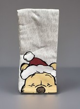 NEW Winnie the Pooh Half-Face in Santa Hat 2pc Christmas Kitchen Dish Towels