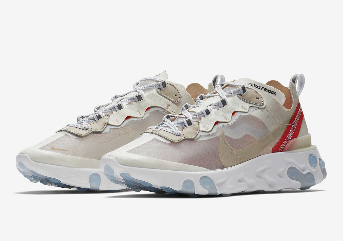 Nike MEN'S React Element 87 Sail/Rush Orange SIZE BRAND NEW w/ Nike  Receipt