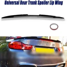 Adjustable Rear Trunk Spoiler Lip Roof Tail Wing Black For Car Sedan Universal #