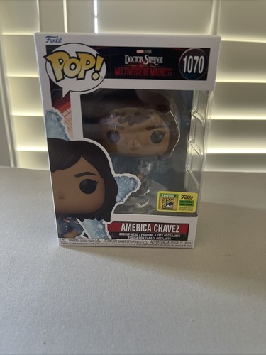 Funko Pop #1070 AMERICA CHAVEZ SDCC 2022 EXCLUSIVE Official STICKER w/Protector | eBay
