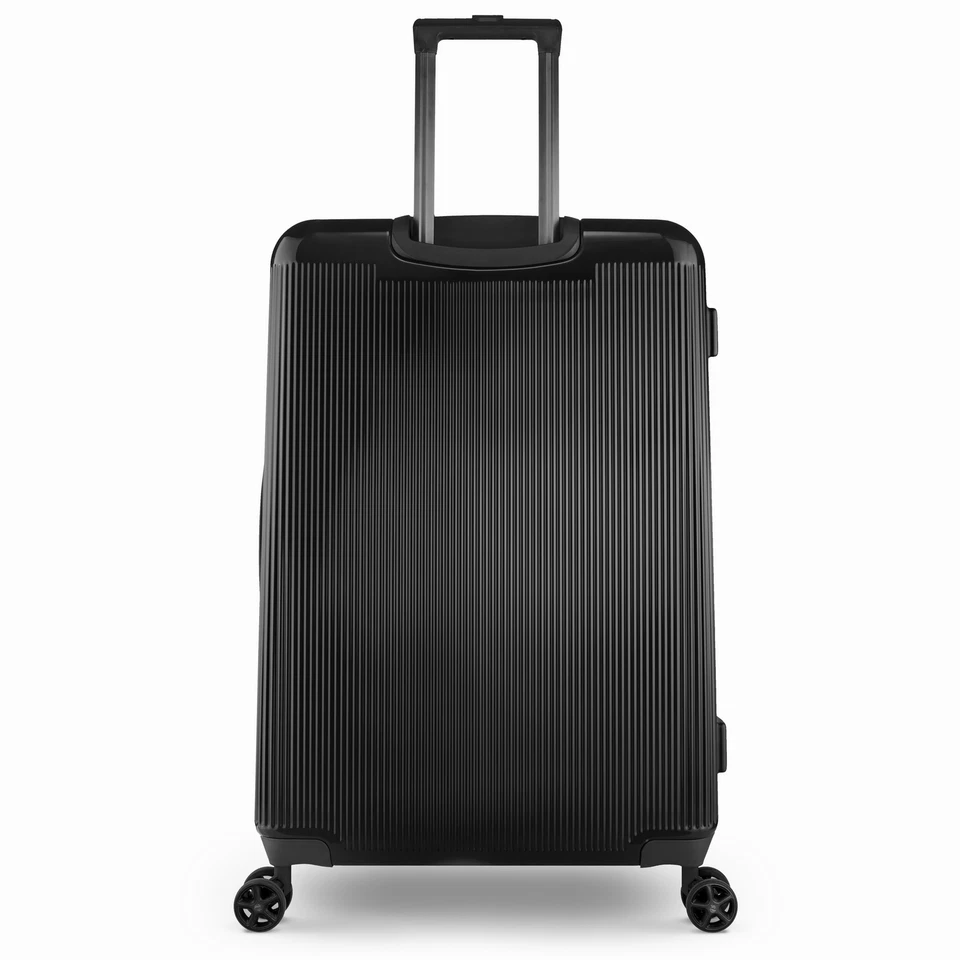 Vacay Glisten Collection Hardside ExpandableLuggage Spinner Checked 28" Black - Image 4 of 4