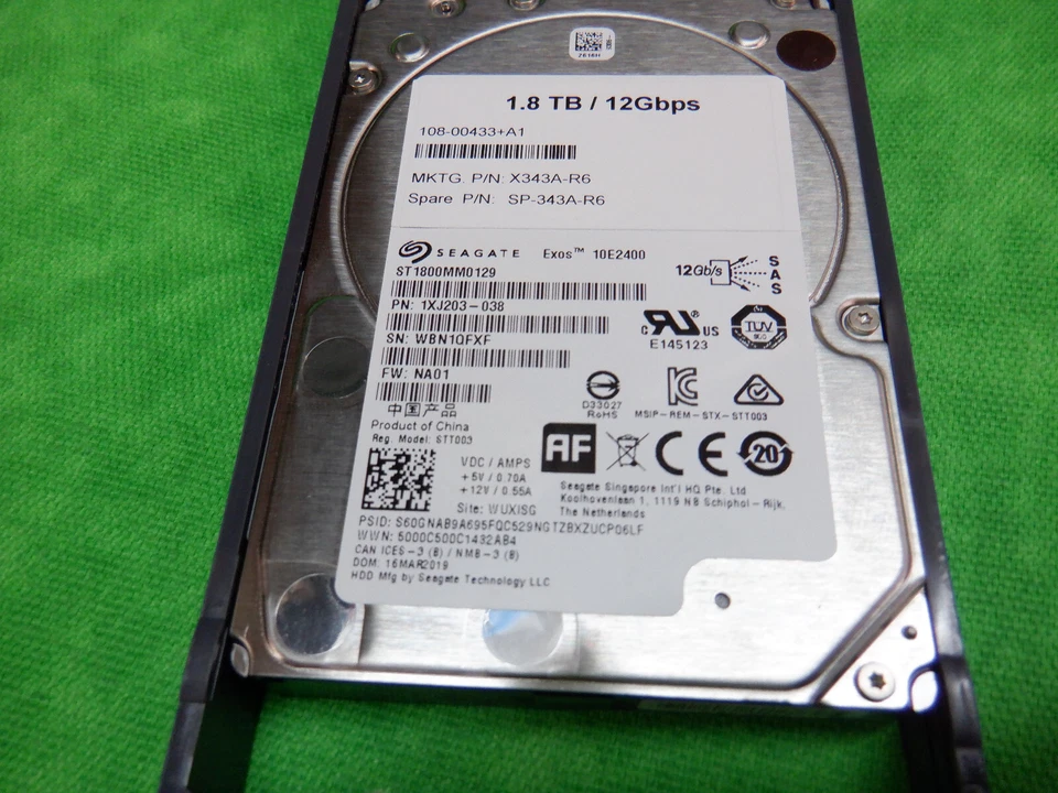 NetAp X343A-R6 1.8TB 10K 12Gbps SAS 2.5" HDD Hard Disk Drive with tray - Image 2 of 4