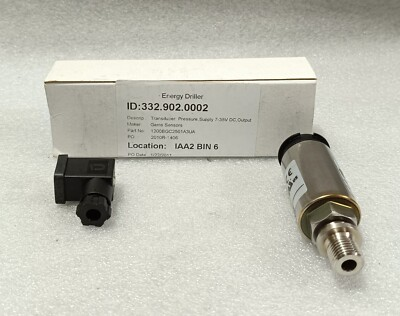 #ad Gems 1200BGC2501A3UA Pressure Transducer 4 20mA 0 250 Bar $410.00