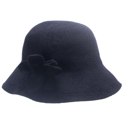 Lawliet Womens Cloche Casual Classic Bucket Wool Blend Foppy Hat