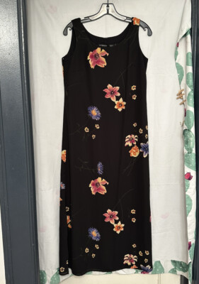 Robe Noire Liz Claiborne Taille 6 – Occasion Très Bon état, Coupe Régulière, Idéale Pour Le Bureau Ou Les Sorties