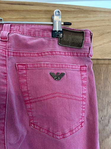 Jeans ARMANI rosa vestibilità comoda taglia 26 vestibilità 6 8 elasticizzato dritto Made in Italy - Foto 4 di 6