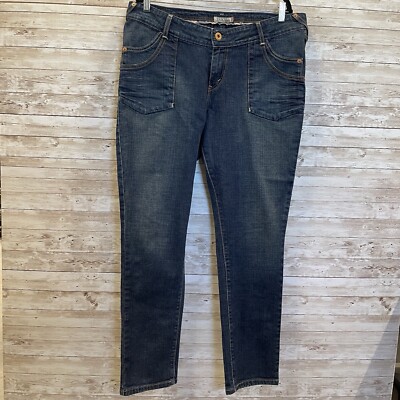 Levi's Womens 39x32 (NO TAG) Jeans 504 Slouch Skinny Indigo Blue Stretch Denim