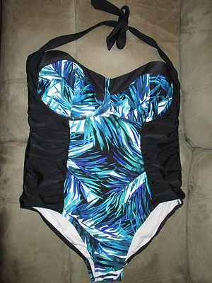 Swim Tankini Ava Viv Bathing Suits NWOT AVA VIV 24W 1Pc