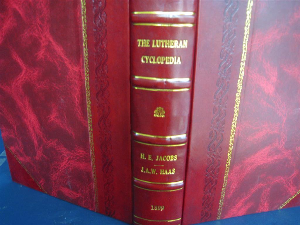 1899 Lutheran Cyclopedia Leather Bound Vintage Religious Reference Book