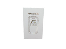 Portable Pocket Radio AM/FM Best Reception LCD Display Headphones Rechargeable