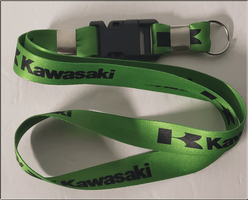 KAWASAKI 14" KEY LANYARD KEY CHAIN KEY HOLDER MOTORCYCLE WAVE RUNNER - Picture 2 of 5