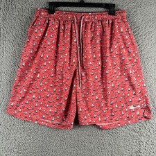 Peter Millar Seaside Collection Swim Trunks Men's XL Lined Sailboat Print