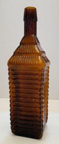 1860 PLANTATION X Bitters Bottle 4 Logger, Patented 1862 - Picture 7 of 17