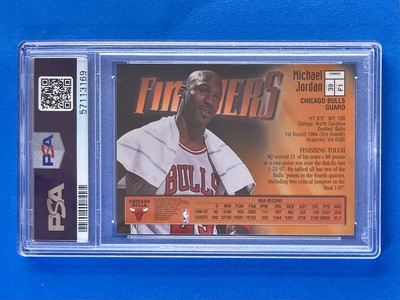 1997 Topps Finest Michael Jordan Finishers Card #39 PSA 9 Mint 