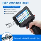Handheld Inkjet Printer Portable Smart Date Code Printer 4.3" Printing Machine