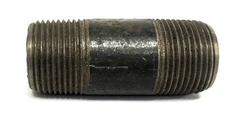 Markenlos 3/4 Zoll 14TPI schwarz Stahl Rohrnippel 2-1/2 Zoll [6 Stück] Neu aus altem Lagerbestand - Bild 2 von 4