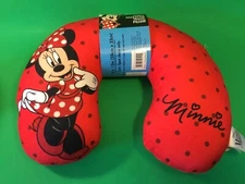 JAY FRANCO & SON Inc DISNEY Minnie Mouse Red Dot Kids Travel Pillow NEW