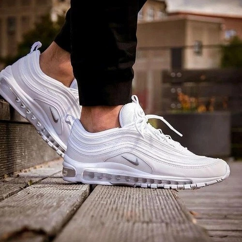 Nike Air Max 97 Triple White 90 95 98 270 921733 100 Men Sz 10.5 Women Sz 12