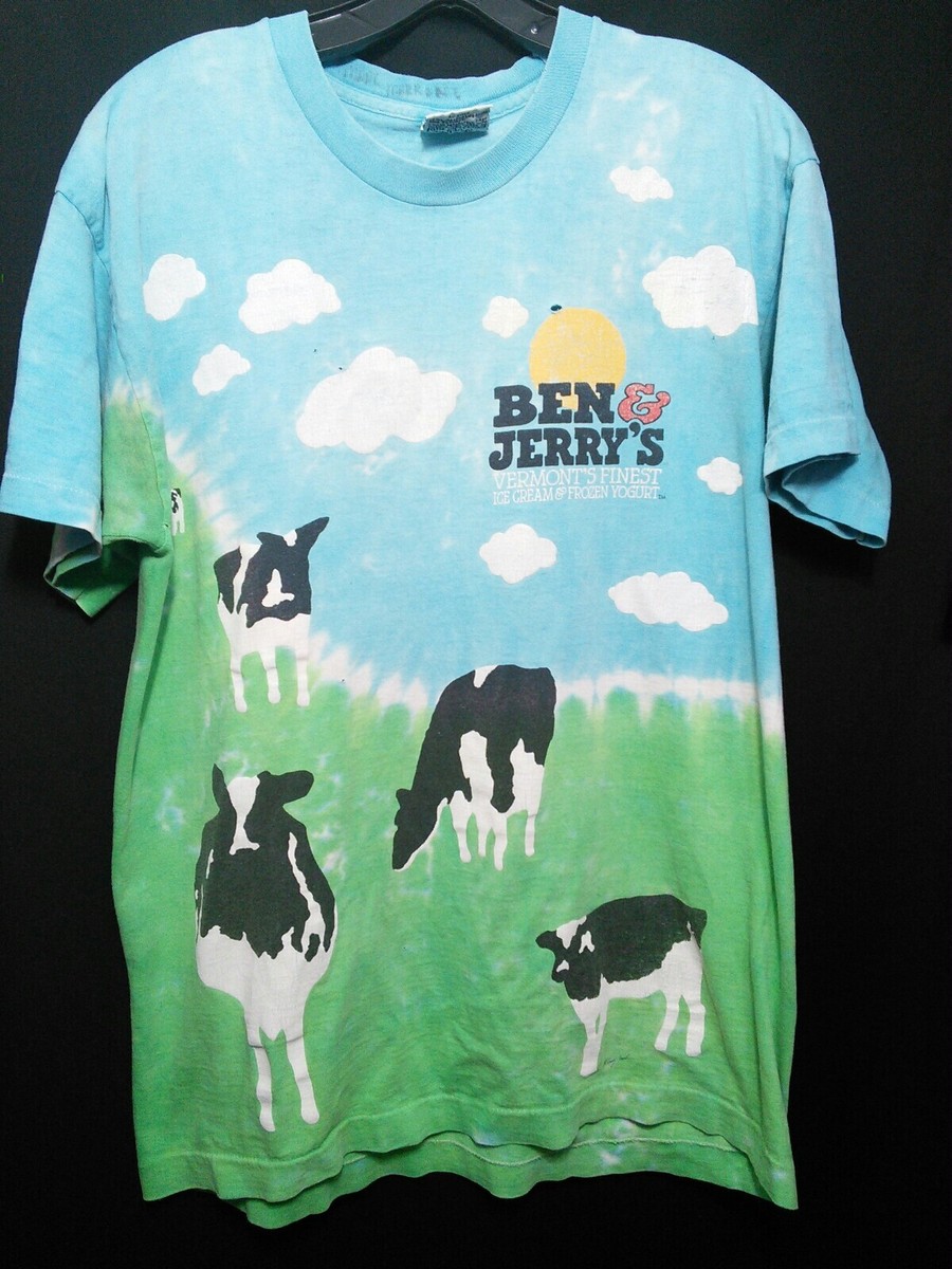 Vintage 90's Liquid Blue AOP Ben & Jerry's Euphoria shirt tagged large |  eBay
