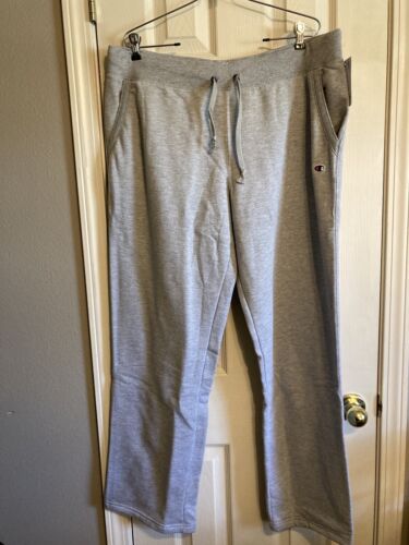 NWT Champion Unisex Powerblend Fleece Poly/Cotton Sweatpant 2X Gray - 15763