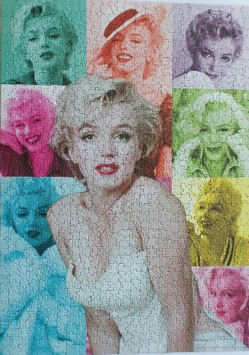 MARILYN MONROE Eurographics Puzzle 1000 Pieces Marilyn Faces Year To Year USA - Image 2 of 4