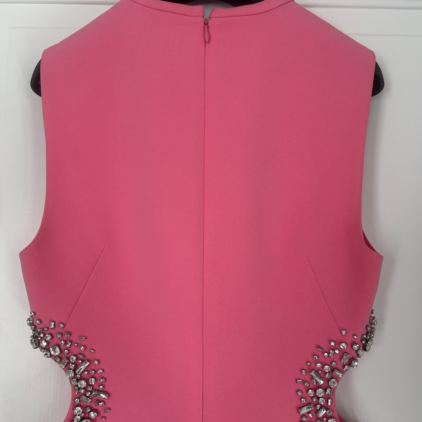 A.L.C. Pink Rhinestone Cutout Mini Dress