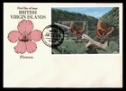 DR WHO 1991 BRITISH VIRGIN ISLANDS FDC BUTTERFLY S/S $2 R65104