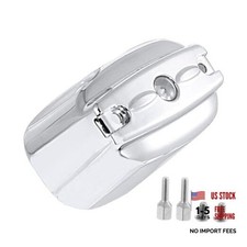 Chrome Aluminum Rear Brake Master Cylinder Cover For Harley 2000-2017 Softail