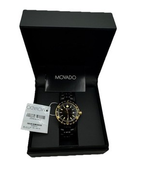 Movado Men's Series 800 Black Dial Watch