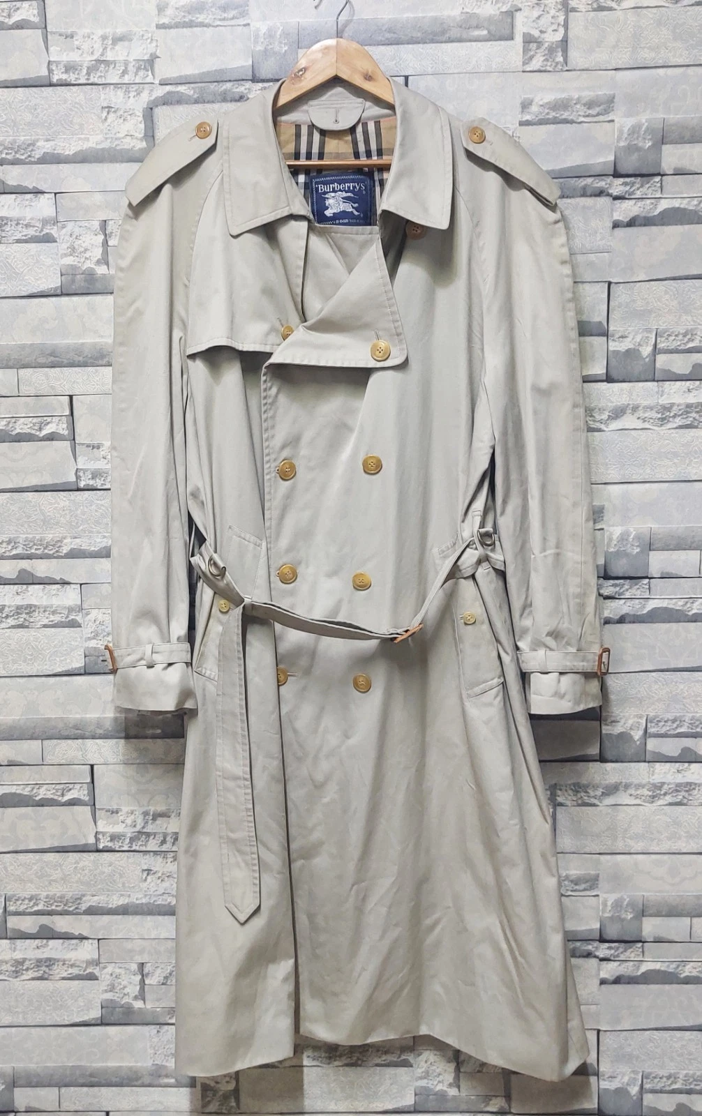 Burberry — Vintage Burberry Trench Coat Size: 56/ XL