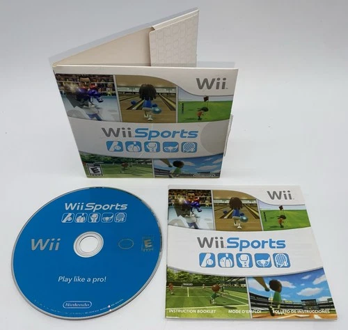 Wii Sports Nintendo Wii Game w/Cardboard Sleeve & Manual