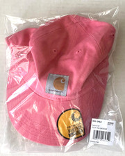 Carhartt Pink Baseball Cap Child Youth Canvas Hat Adjustable Strap NIP AH8900