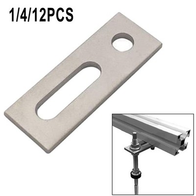 Zuverlässige Edelstahl Adapterplatte für M10 Solar Mount Stockschrauben, silbe