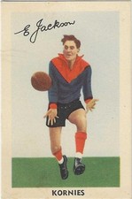 1953 Kornies Footballers In Action (No. 27) Eddie JACKSON Melbourne