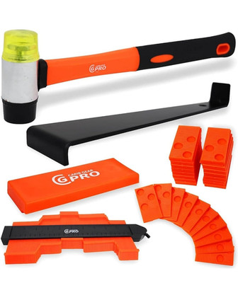 Professional Laminate Flooring Tools Installation Kit with Tapping Block, Rubber