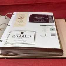 Scrapbook VTG Wine Labels Over 150 labels International California 1990's