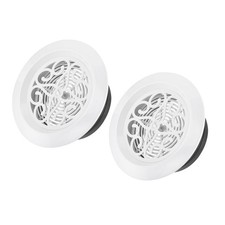2Pcs Round Air Vent 150mm Adjustable Pattern Screen Grille Cover Louver