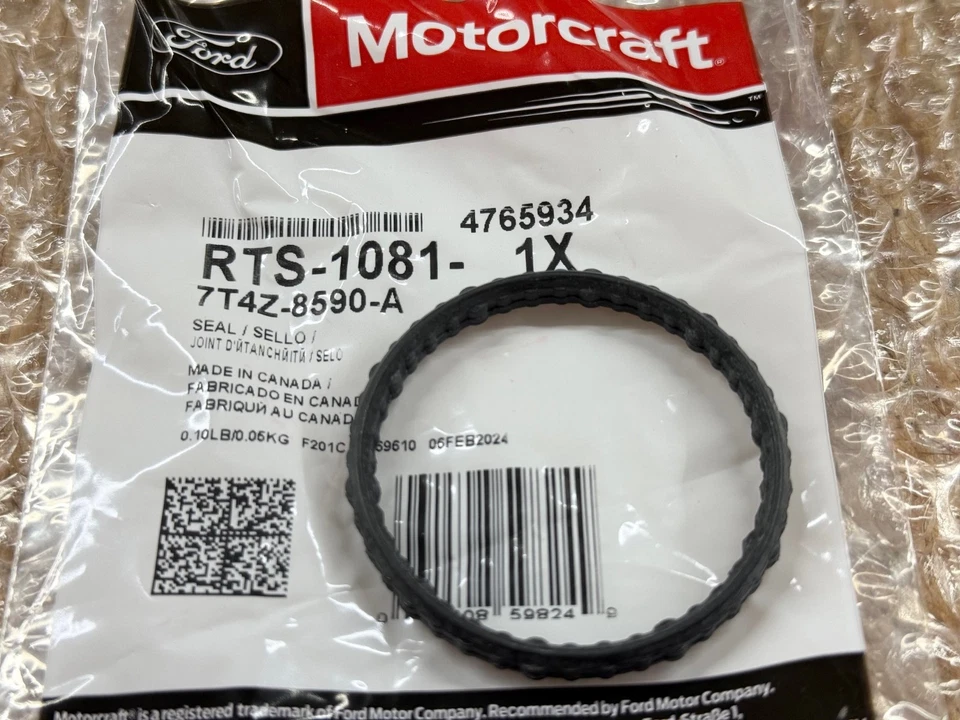 Engine Coolant Thermostat Gasket 2007-2025 RTS1081 MOTORCRAFT FORD OEM NEW - Image 2 of 4