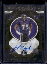 2022 Panini Limited Jonathan Ogden Ring of Honor Auto /49 Ravens ROH-JOG