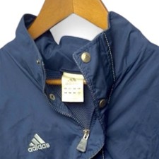Adidas UConn Huskies 2002 NCAA Champs Windbreaker Jacket Men L Navy Full Zip