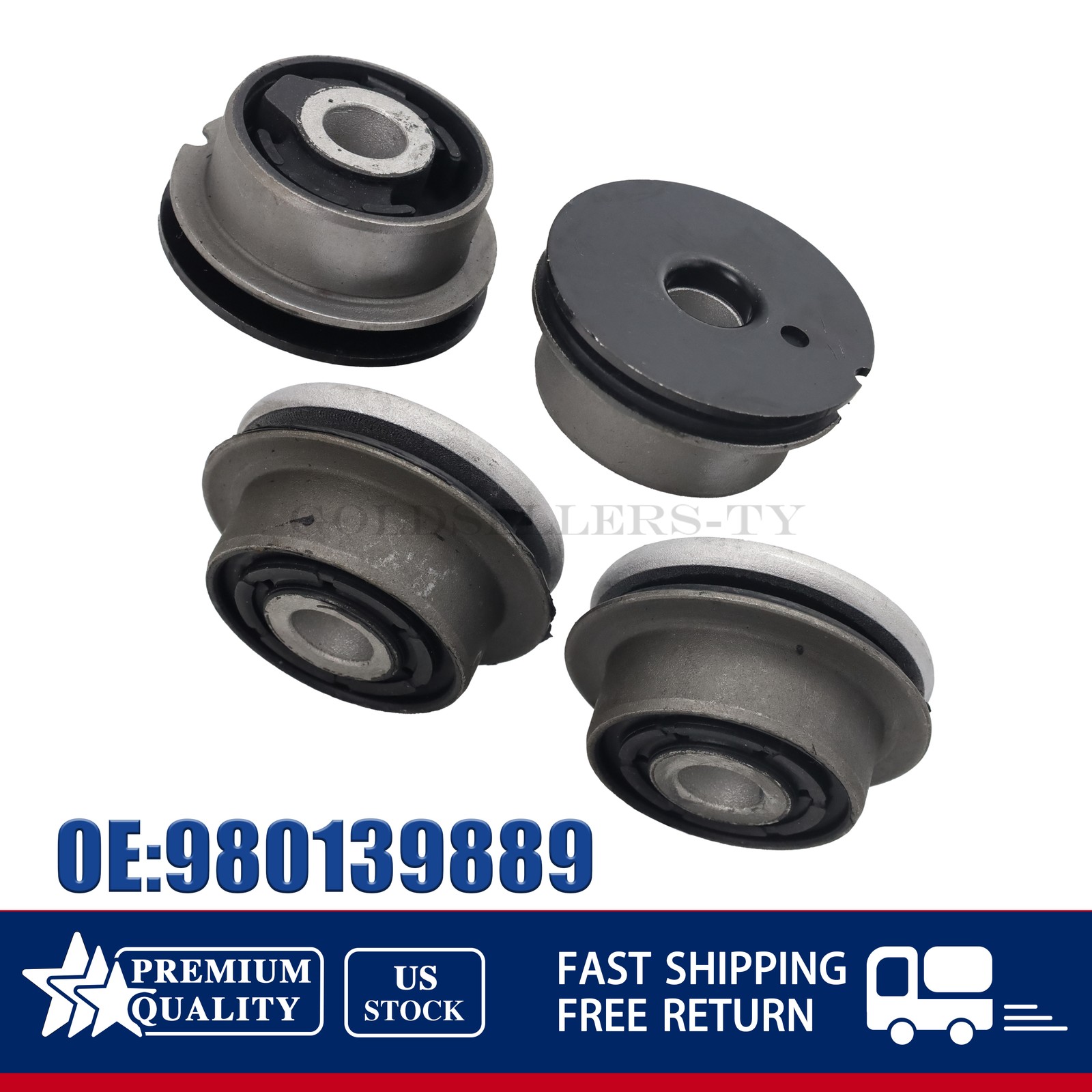 Maserati Quattroporte 2009-2013 Front Upper Control arm bushings Set P/N 980139889