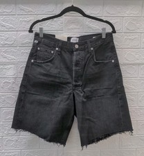 New Citizens Of Humanity Ayia Short Washed Black In Voila Women's Size 27