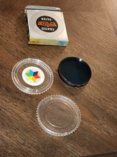 Vintage Prinz Coated 55mm 80B Type D Flood Blue Camera Lens Filter Made In Japan