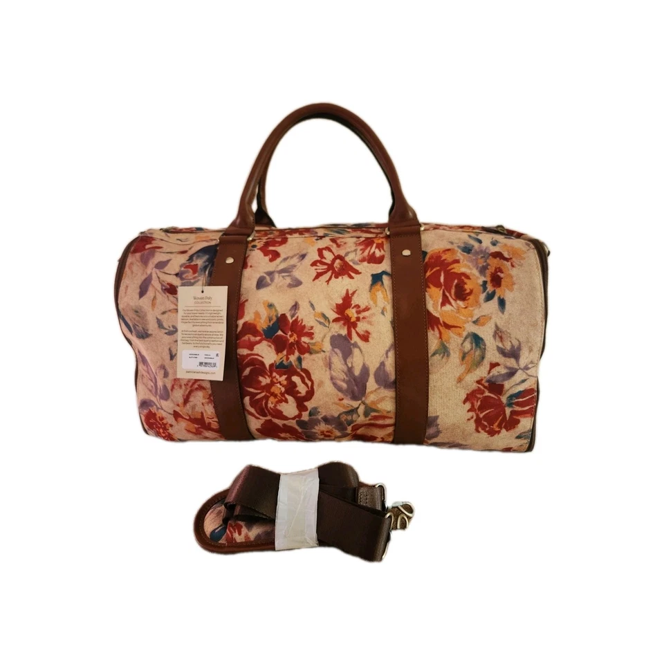 Patricia Nash Vasilia Garment Bag Duffel Bag Aegean Bloom  NEW !!! - Image 2 of 4